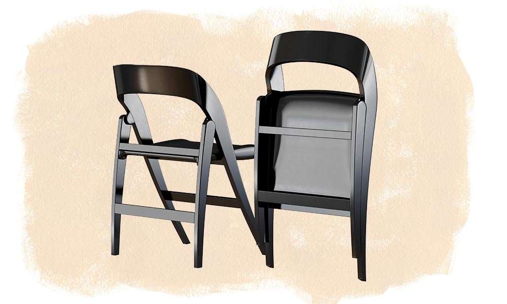 24 inch high folding chairs