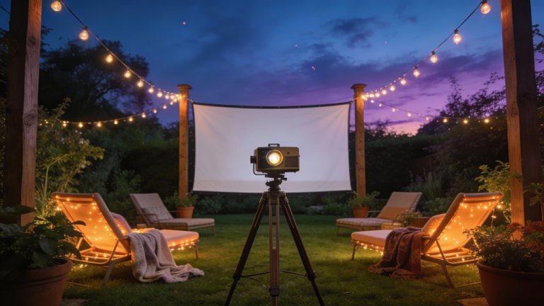 backyard cinema under stars