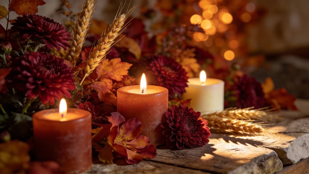 candle and flower combinations