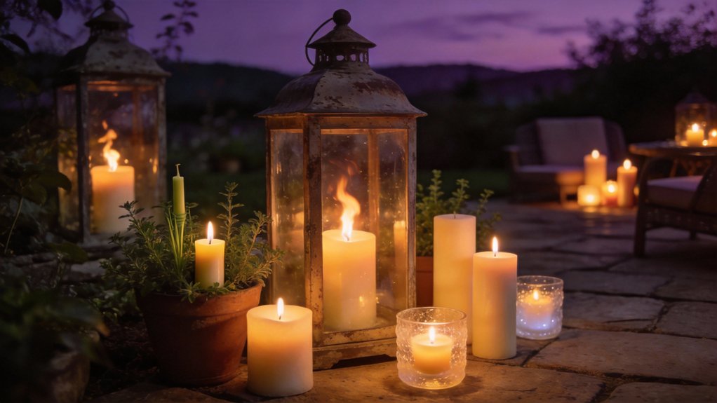 candle types for outdoor lighting