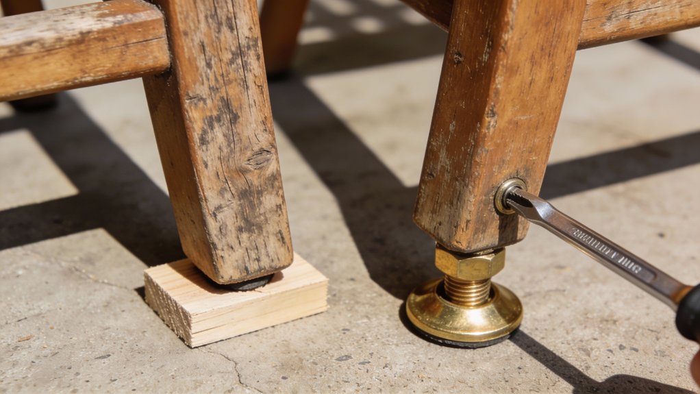 fix wobbling wood furniture