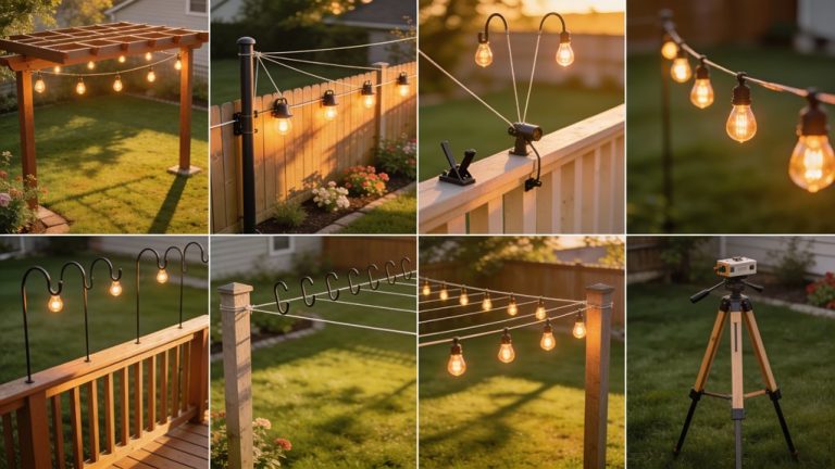 hanging string lights tips