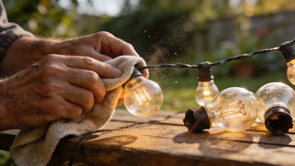 inspect and replace bulbs