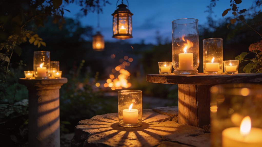 layered candlelight for ambiance
