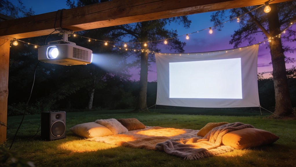 outdoor movie projector selection
