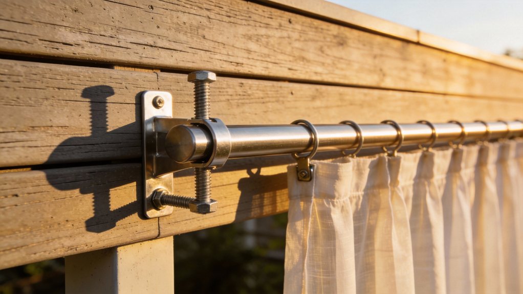 secure curtain rods effectively